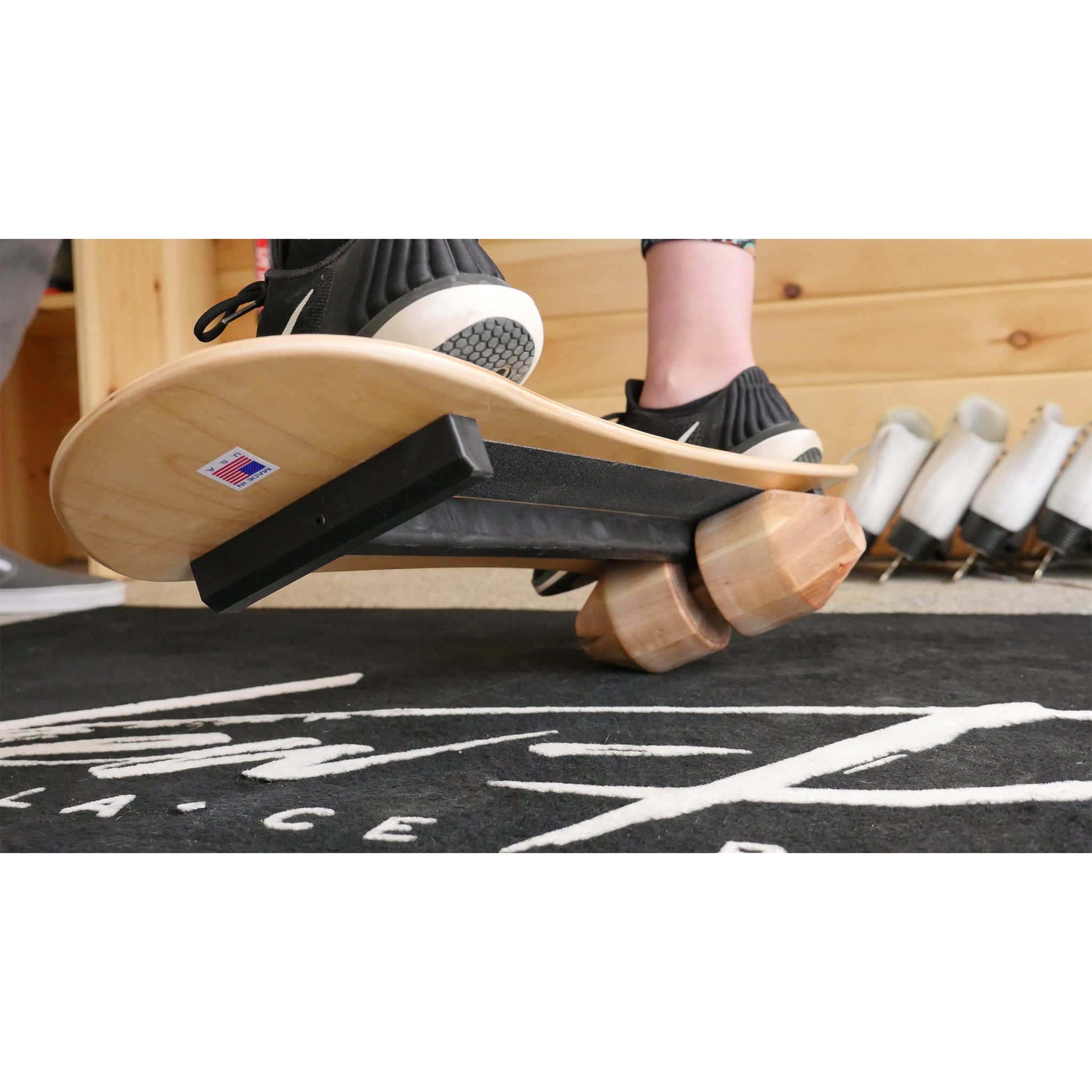 Vew-Do Flow Balance Board - 31" Maple Deck, Tapered Rock For Core Training